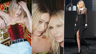 Gigi Hadid's Stylish Italian Affair: Supermodel Shares Exclusive Runway Moments, Fashion Shots, Iconic Milan Photos, and Donatella Versace Encounter (View Pics)
